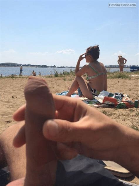 Flashing Dick At Nude Beach