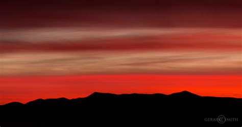Red Sky Jemez Mountains Sunset Geraint Smith Photography