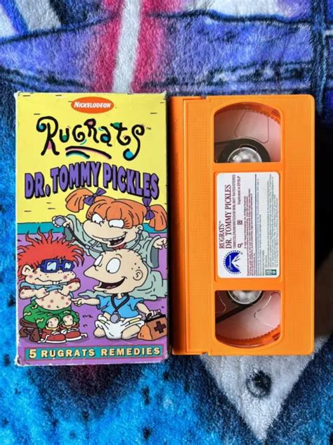 NICKELODEON RUGRATS DR Tommy Pickles VHS 839013 Orange Tape 1998