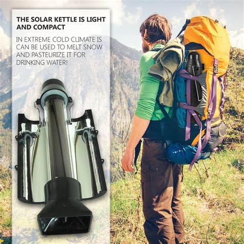 Total Survival Portable Solar Cooker Sun Kettle Thermos For Boiling