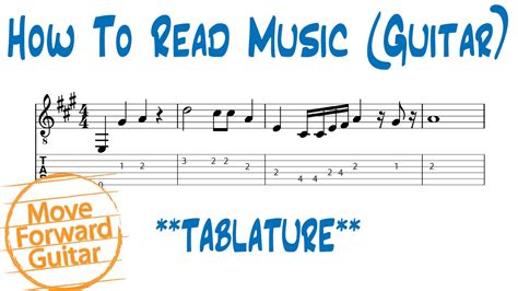 How To Read Music Guitar Tab Vs Standard Notation Youtube