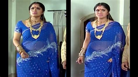 Sudha Chandran Hot Transparent Sari Navel Show
