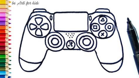 How To Draw A Ps4 Controller Easy Nonetheless It Still Allows The Use