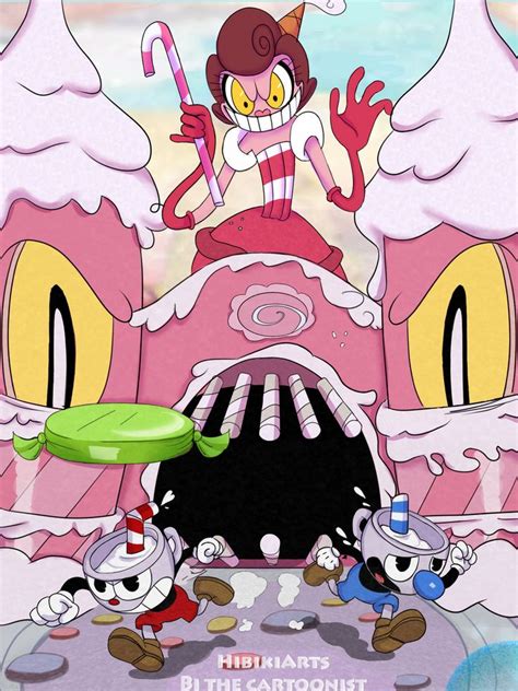 Cuphead Baroness Von Bon Bon By Hibikiarts On Deviantart Bon Bons Illustration Design Anime