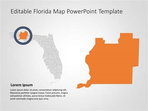 Florida Map 4 Powerpoint Template Slideuplift