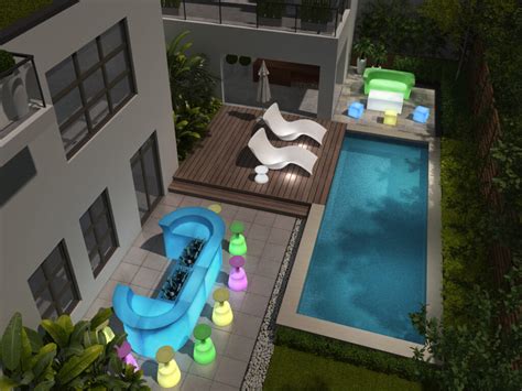 Light Up Your Poolside Party With Led Glow Furniture