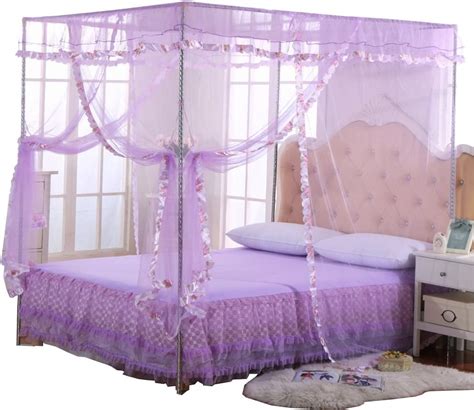 Buy Jqwupup Twin Canopy Bed Curtains 4 Corner Canopy For Beds Bed Canopy For Girls Adults