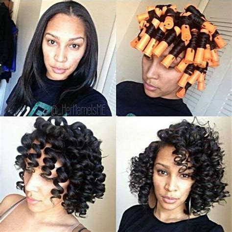 Take a look at these trendy bob hairstyles for black women and see how rainbow colours are being used in mainstream popular hairstyles. Perm Rod Results | Natural hair styles, Hair styles, Hair