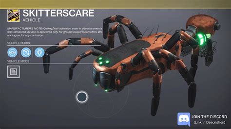Destiny 2 Skitterscare Spider Sparrow Bat Wing Enterance And Gourd