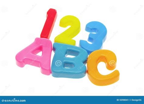 Abc And 123 Stock Image Image Of Learn Object Letter 5598041