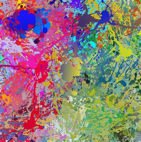 Paint Splatter Abstract Painting 105 Drawing By Bob Smerecki Pixels