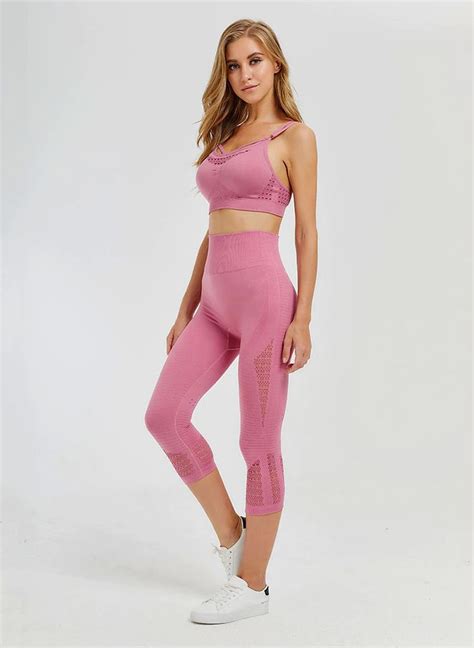 High Waist Energy Seamless Fitness Cropped Tights Yoga Pants 1999