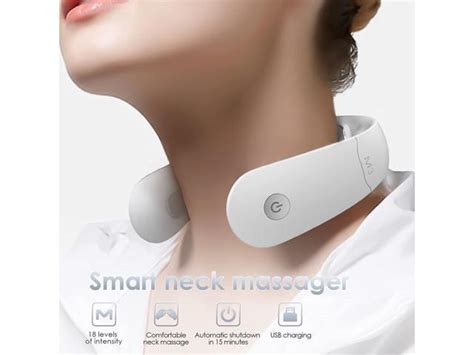 Karqlife Intelligent Neck Massager Wireless Electric Pulse Neck Massager Portable 3d Travel