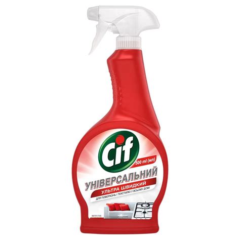 Cif Ultra Fast Universal Spray For Cleaning 05l ᐈ Buy At A Good Price