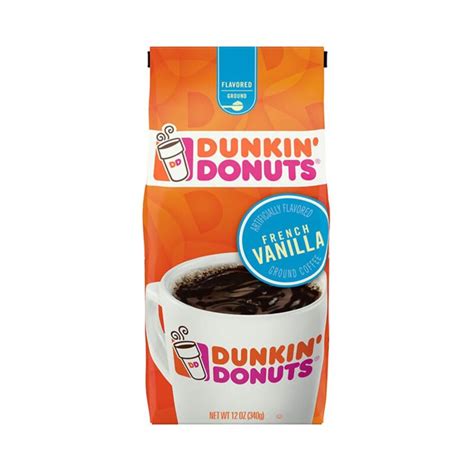 Dunkin Donuts French Vanilla Ground Coffee 340g 12oz American Food Mart