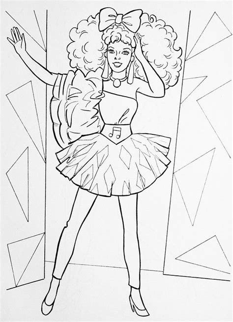 1980 Fashion Coloring Page Coloring Pages