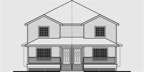 Two storey house plans double storey house duplex house design. Duplex Home Plans & Designs for Narrow Lots | Bruinier ...