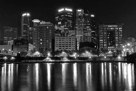 Black And White Night In Pa Photograph By Frozen In Time