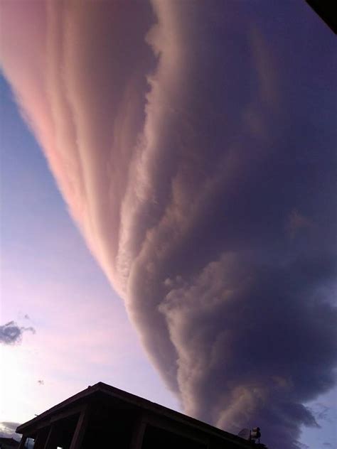 Tornado Like Lenticular Cloud Engulfs The Sunset Sky Of Turkey