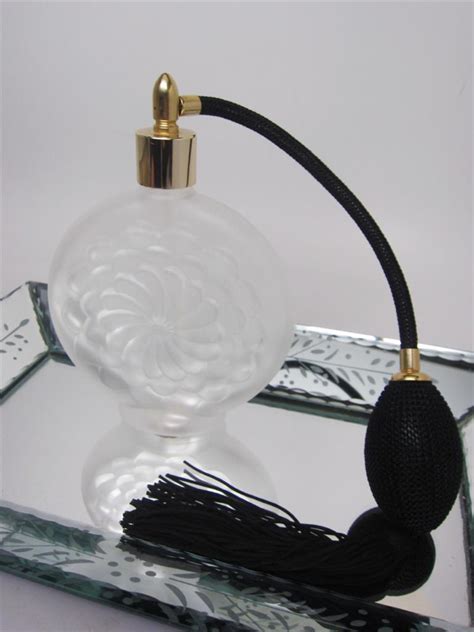 Check spelling or type a new query. Vintage Glass IRICE Perfume Atomizer Bottle Floral + Etch ...