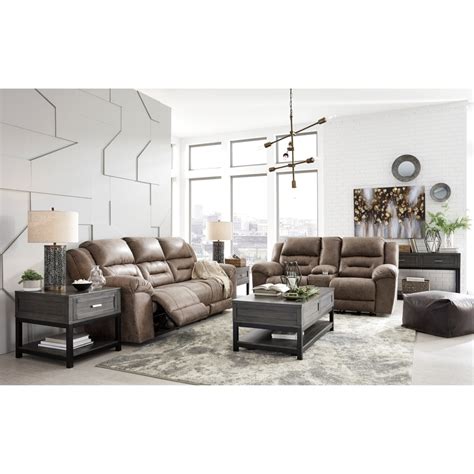 Ashley Signature Design Stoneland 3990594 Faux Leather Double Reclining