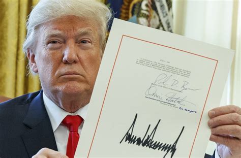 Republicans Tax Overhaul Becomes Law As Trump Signs Bill Portland Press Herald