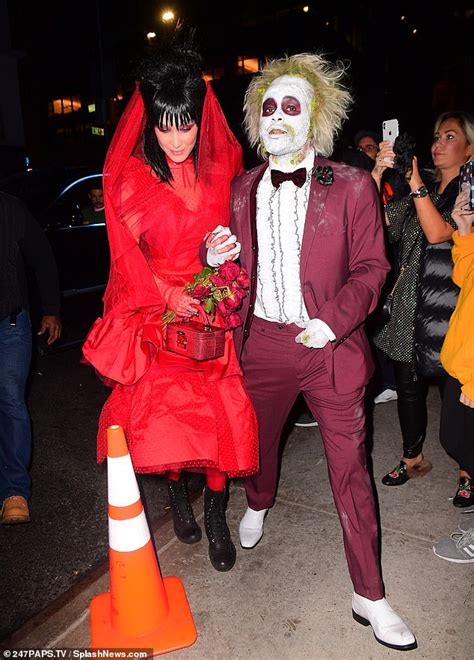 Model bella hadid and new love interest the weeknd head out in new york city together to run errands. Bella Hadid and The Weeknd dress as Lydia and Beetlejuice ...