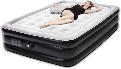 Tuomico Inflatable Double Size Air Bedqueen Air Mattress Blow Up Bed