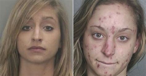 horror before and after mugshots show devastating impact of meth addiction on drug users
