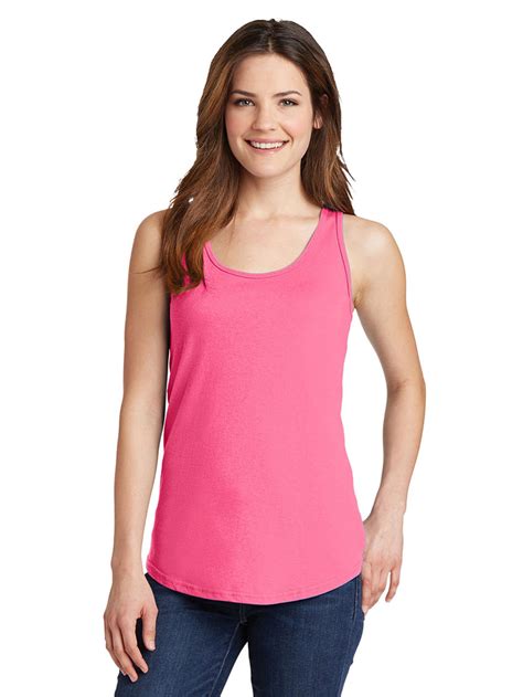 Port And Company Port And Company Womens Comfortable Tank Topneon Pink4xl