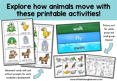 Animal Movement Science Pack Little Lifelong Learners