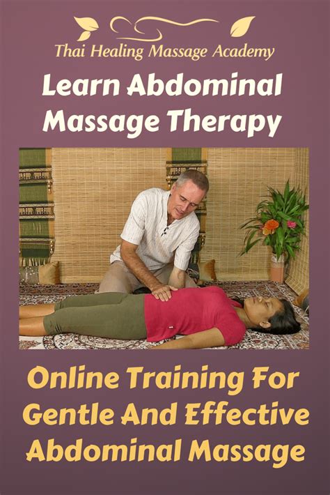 Abdominal Massage Therapy Online Training Massage Therapy Online