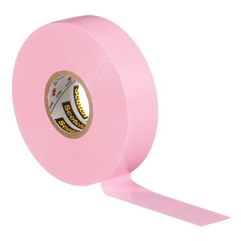 Scotch 34 In X 66 Ft Vinyl Color Coding Electrical Tape Pink 35pink