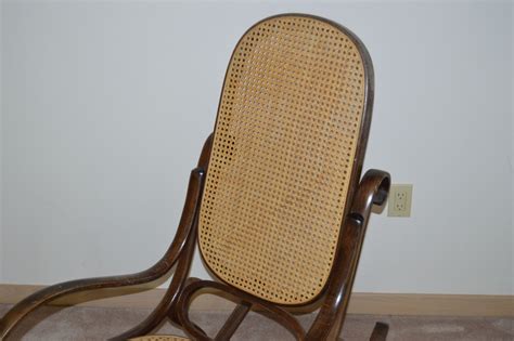 Thonet Style Bentwood Cane Rocking Chair Ebth
