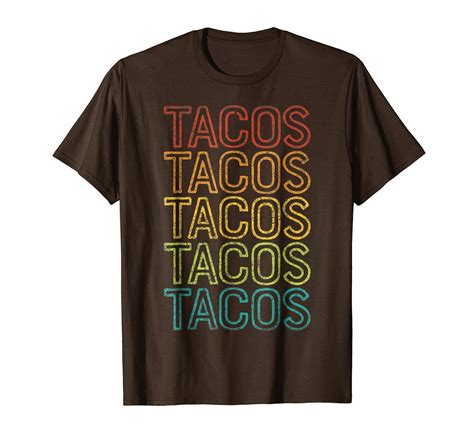 Retro Tacos T Shirt Vintage Taco Tuesday T Shirt Mexican Tee Ln Lntee