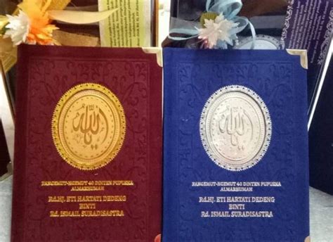 Pada peringatan hikmat dan penuh haru, pada hari ke 40 wafatnya almarhum xxxx bin xxxxxxxxx izinkanlah kami sekeluarga untuk memohon keikhlasan bapak/ibu/saudara/i untuk. Harga Buku Yasin Untuk 40 Hari Di Bandung - Info Berbagi Buku