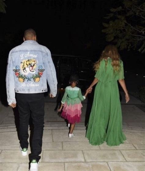 Beyonce Blue Ivy And Jay Z Step Out For The Beauty And The Beast