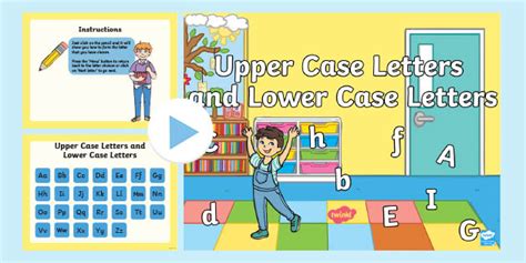 Upper Case Letters And Lower Case Letters Powerpoint