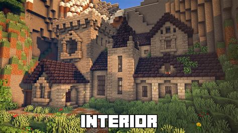 Minecraft Mountainside Castle Interior Tutorial Youtube