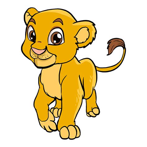 How To Draw A Baby Lion Step By Step