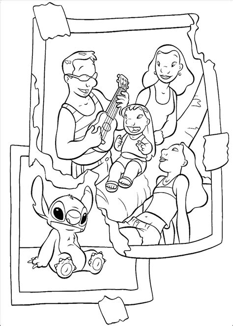 Lilo And Stitch Coloring Pages For Children Lilo And Stitch Kids