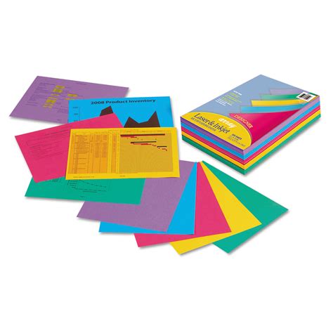 Pacon Pac101346 Array Colored Bond Paper 24lb 8 12 X 11 Assorted