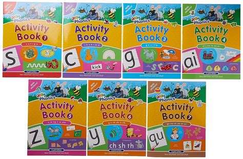Jolly Phonics Activity Books 1 7 In Print Letters American English
