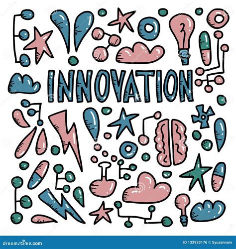 Innovation Concept In Doodle Style Vector Design Stock Vector