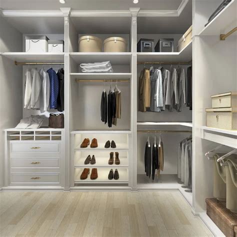 3d Rendering Minimal Loft Luxury Wood Walk In Closet With Wardrobe