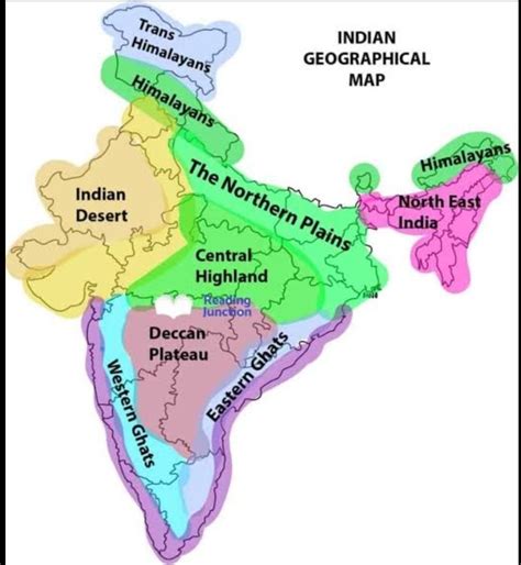 5 Physical Divisions Of India Map Map