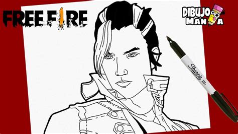 Dibujos De Fre Fire Para Colorear Como Dibujar A124 De Free Fire Paso