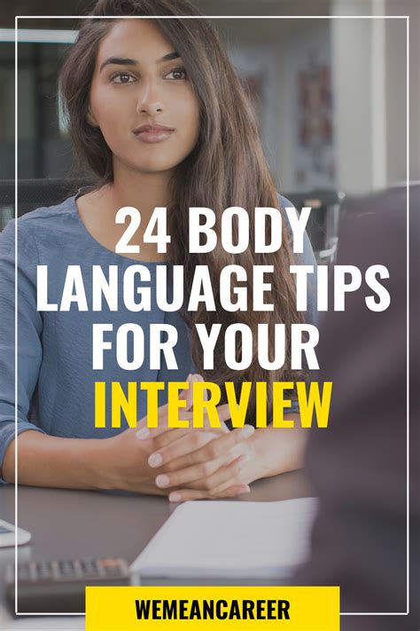 24 Body Language Tips For A Job Interview Job Interview Tips
