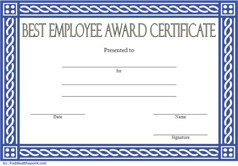 Best Employee Certificate Template Free 1 Good Employee Certificate