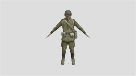 Russian Soldier Download Free 3d Model By Chernov Egor 16037da